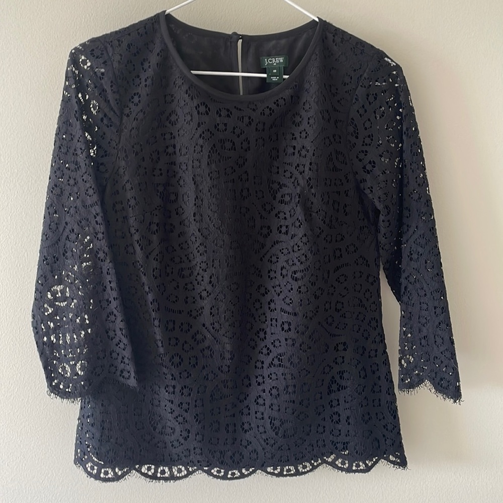 J. Crew black blouse